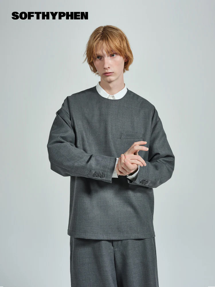 【新作入荷】NOCOLLAR PULLOVER SHIRT JACKET