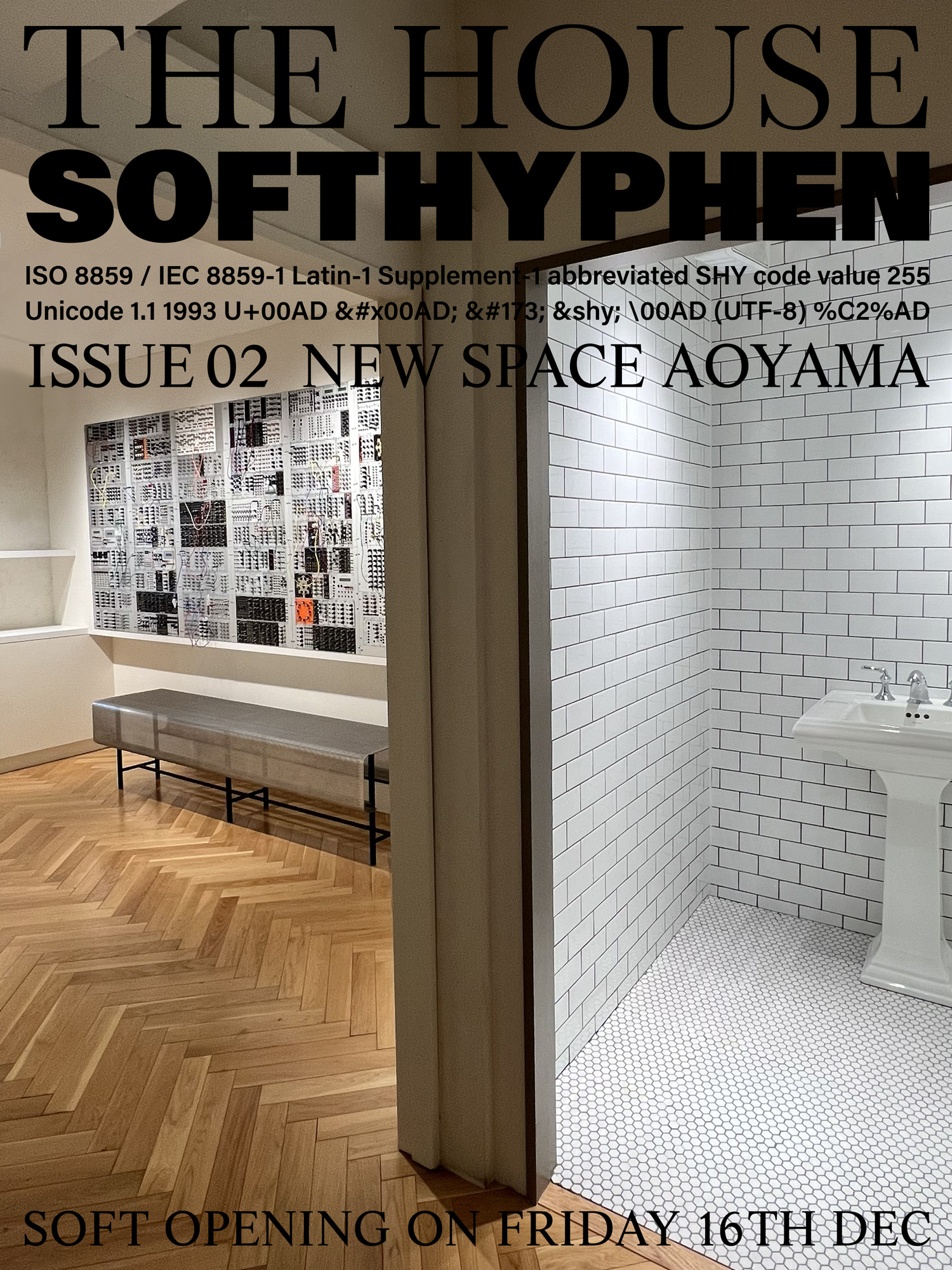 【OPEN情報】SOFTHYPHEN “THE HOUSE” FRI.16.DEC